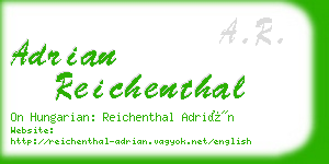 adrian reichenthal business card